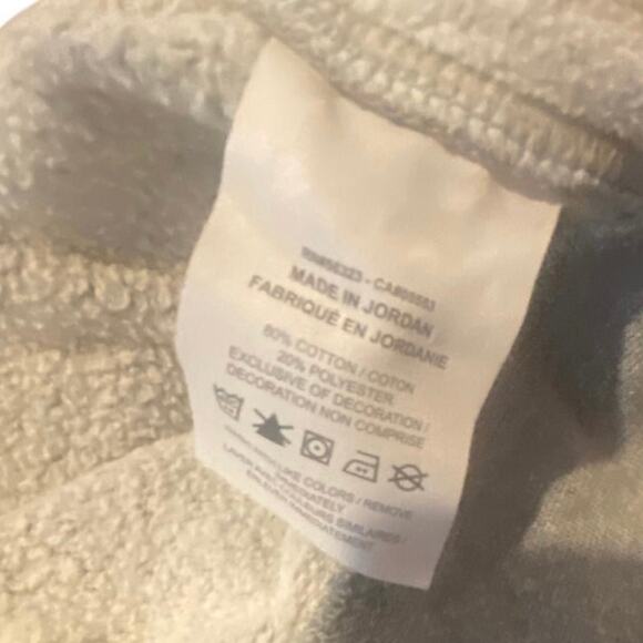 Nike Gray Embroidered Swoosh Crewneck Sweatshirt Pullover Unisex Size M - Picture 5 of 7